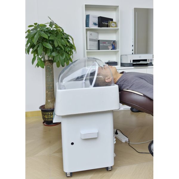 Máquina de vapor para spa capilar con tanque de agua de 9000 ml para salón, 30 g/min, reduce la sequedad y el picor del cuero cabelludo