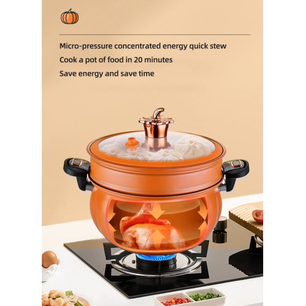 литое железо герметической электрической кастрюли кухни 8L не вставляет с защелкой ручки