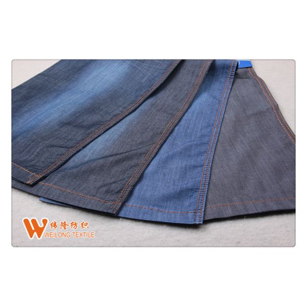 Lightweight Denim Fabric 80%cotton 20%polyster Stretch Twill Denim Fabric