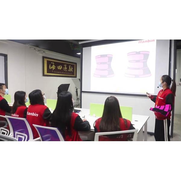 Голубая талия разминки пояса триммера талии диапазона неопрена 2 вспотела диапазон