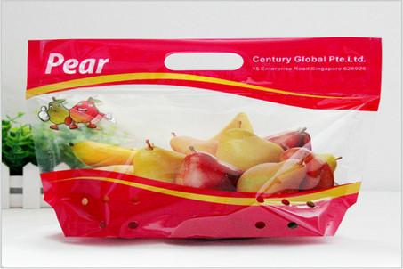 Heat Seal Transparent Fresh Fruit Bags Packaging Pouch Gravure Printing FDA Standard