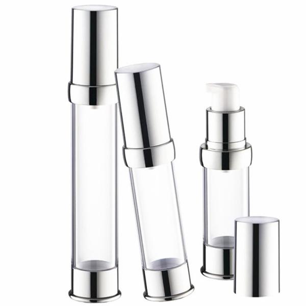 Cosmetic Liquid Foundation Pump , Refillable Airless Lotion Pump Without Straw