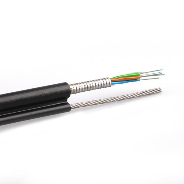 PE 96core Aerial Optical Fiber Cable GYTC8S Self Supporting