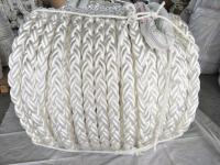 Marine Hawser Line 8 Strand Polyester Rope 48mmx220m Com 1,8m de Olho em Espessura