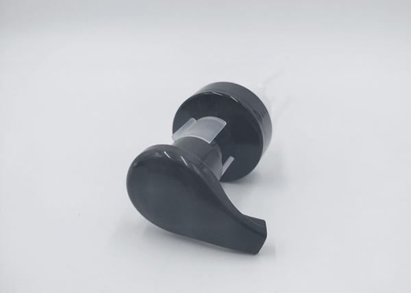 Black Color Mousse Bottle Pump , Cosmetic Foam Pump With Stainless Spring