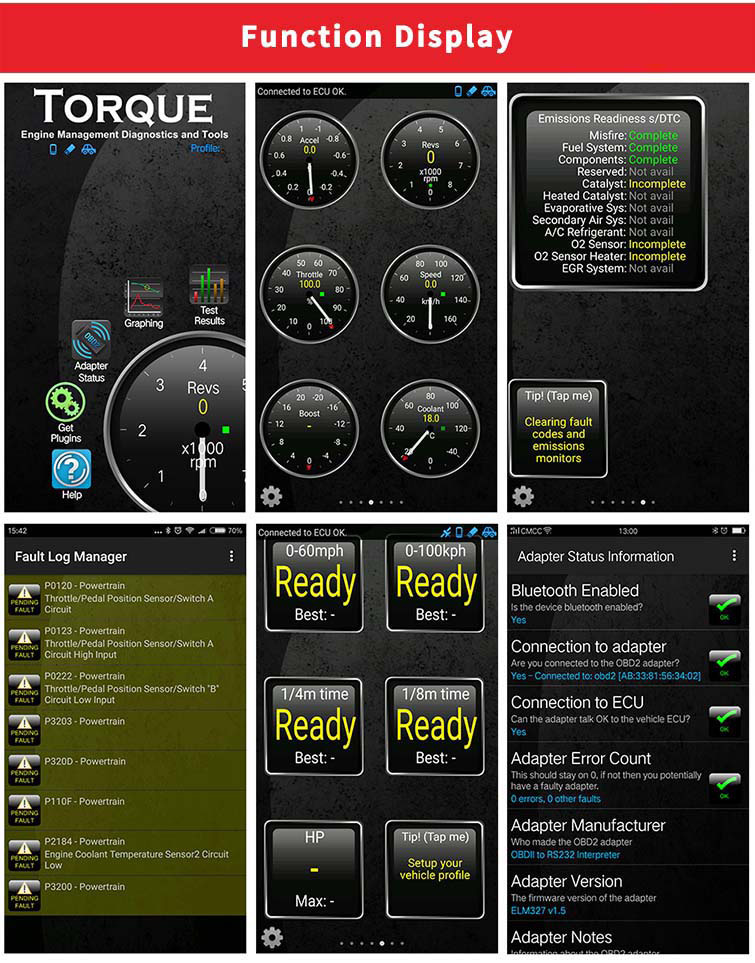 Читатели кода Obd2 Bluetooth ELM327 автомобильные просматривают инструменты Konnwei KW903