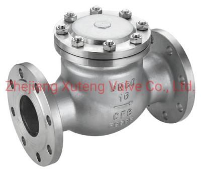 Válvula de controlo de balanço de flanco H44W-16P com direção de fluxo e estrutura de balanço inversos