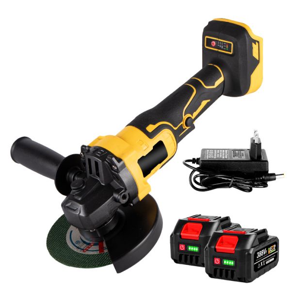 21V 100mm Brushless 2.0Ah Battery-Powered Cordless Electric Angle Grinder with Trigger Switch for DIY Polishing Projects