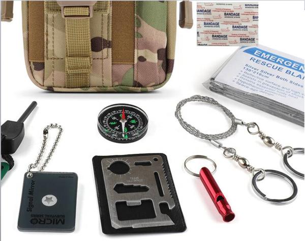 Ferramentas portáteis médicas da engrenagem de acampamento do curso do saco de Kit Army SOS da emergência militar do traumatismo