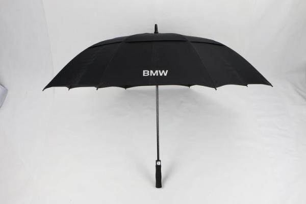 Extra Large Double Canopy Golf Umbrella With Black Fiberglass Frame Ribs