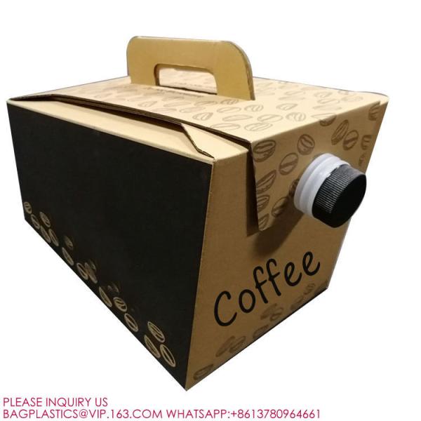 BIB 3L 5L 10L 20L Plastic Tap Bag For Drinking Water Wine Juice Bag In Box With Butterfly