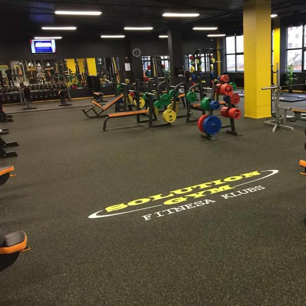 ROHS Нетоксичные тяжелые спортивные коврики, Звукопоглощающие фитнес-полы коммерческие