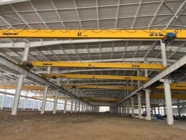 European Style Single Girder Bridge Crane Easy Operation And 6.3ton Lifting Capacity