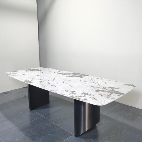 2024 Italian Modern Dining Table Luxury Dining Room Furniture With Sintered Stone Top