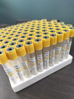 Tubes de prélèvement sanguin médical à gel jaune 2 ml-10 ml