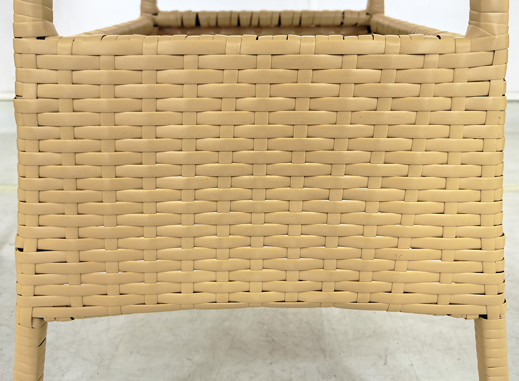 Wholesale 3 Piece Set with Cushions Poly Rattan Fresco Dining or Lounging in the Garden Small Size Table and Chairs