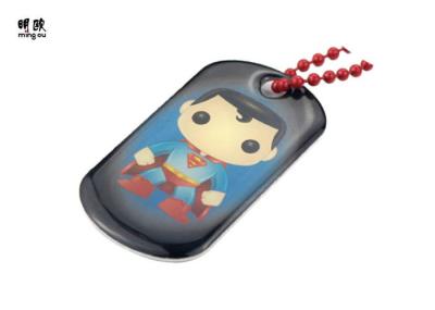 Large Custom Cartoon Metal Pet Tags , Interesting Cat Name Tags Engraved