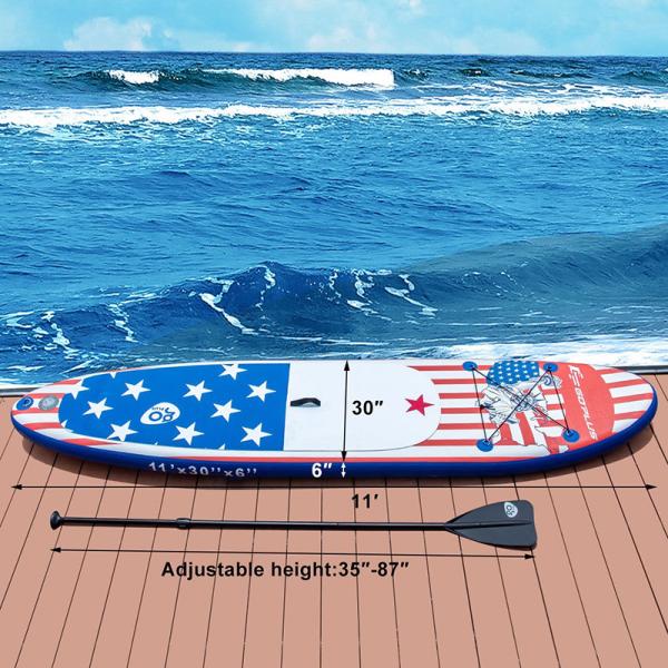 Alansma 131.9 x 30 x 6  Inflatable Stand Up Paddle Board PVC Surfboard