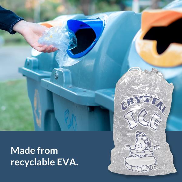 Пластиковый морозильный кубик Пластиковый пакет на заказ Прочный многоразовый товарный пакет 10 фунтов