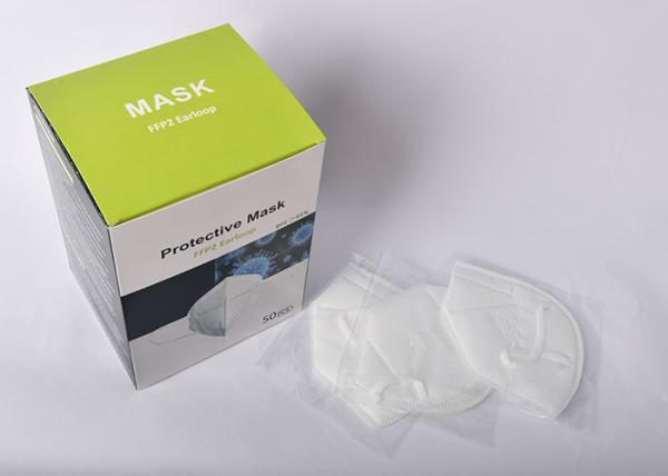 Anti Coronavirus White N95 Face Mask Surgical Disposable In Melt - Blown Fabric