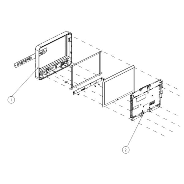 Mindray ePM10 ePM-10 Panel frontal del monitor del paciente con pantalla táctil 043-012131-00 Nuevo original