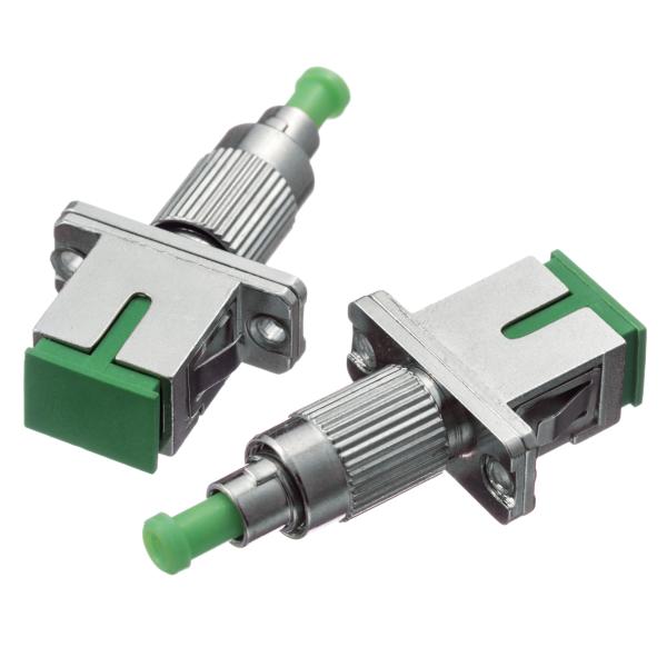 SC Female to FC Male Fiber Optic Adapter with APC Polishing and Return Loss ≥65dB for Reliable Data Transmission