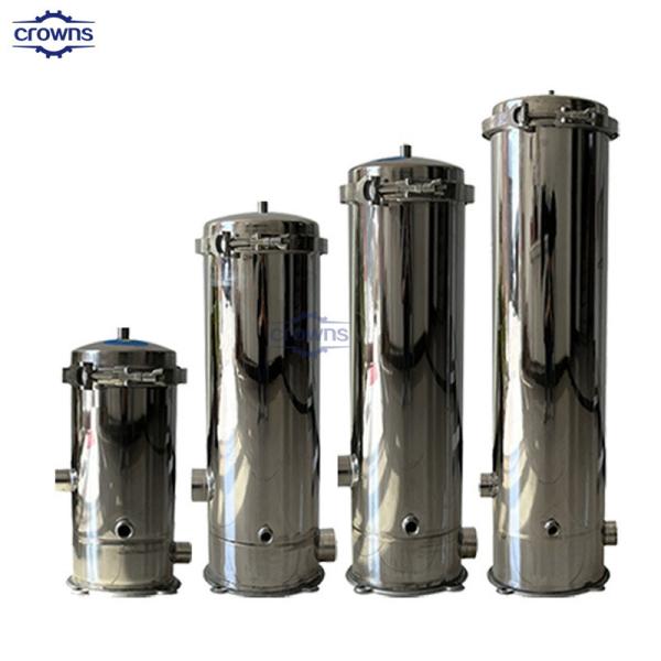 CE aprovar industrial Piscina de aço inoxidável Bactérias Multi cartucho filtro para tratamento de água