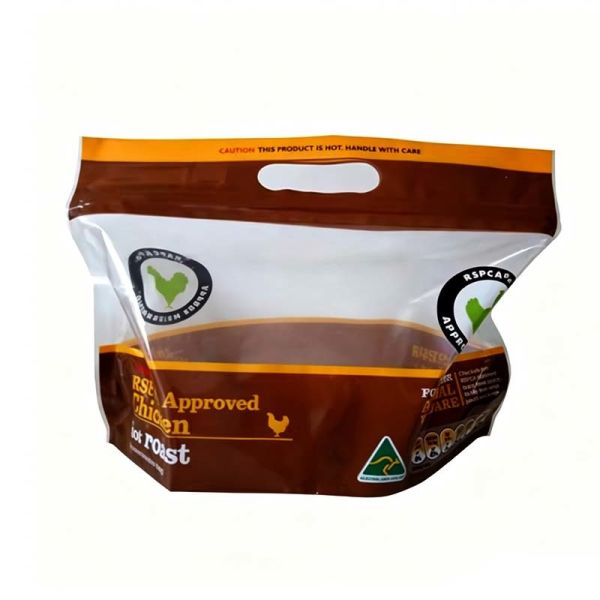 Leakproof Hot Chicken Bag Heat Sealable Resealable Roasted Chicken Bag