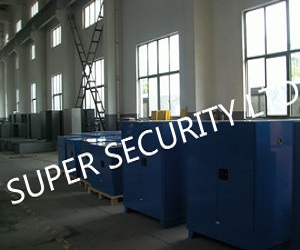 Red Paint Ink Chemical Storage Cabinet For Flammable Liquids 60 Gallon