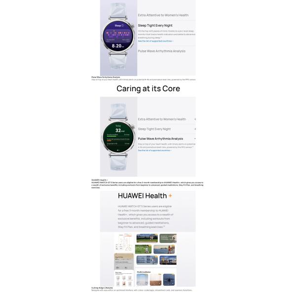 2024 Hot Hua Wei WATCH GT 5 Smart Watch 1.32 pulgadas AMOLED Color Screen Tracker Monitoreo de salud Reloj deportivo