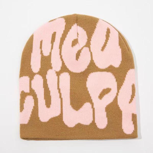 Dome Style 100% Acrylic Jacquard Winter Custom Woven Pom Pom Beanie Hat for Cold Days