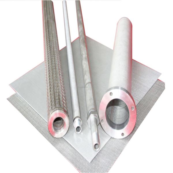 High Porosity Up To 90% And High Permeability sinter Metal Fiber Felt Filter Cartridge