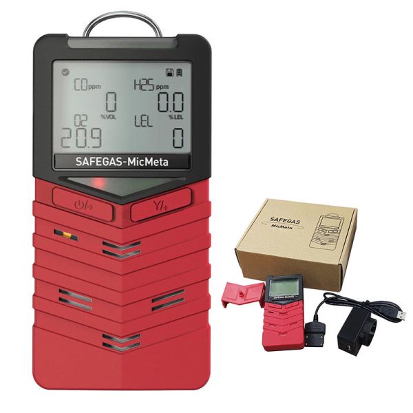MicMeta Diffusion Gas Detector for CO with 0–500ppm Range IP66/IP68 Protection and Man Down Alarm