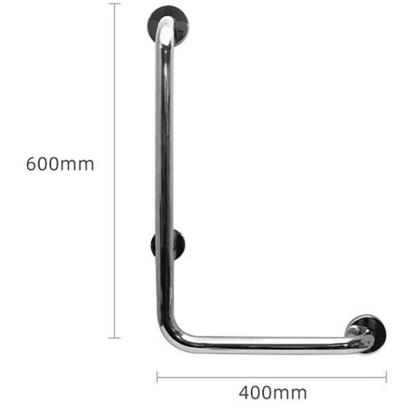 Wall Mount L Shape Stainless Steel Grab Bar Multifunctional For Balcony Corridor