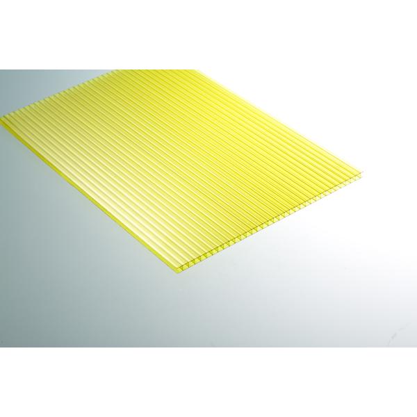 hoja del policarbonato de 4m m - de 10m m, gran transmisión ligera de la hoja amarilla de