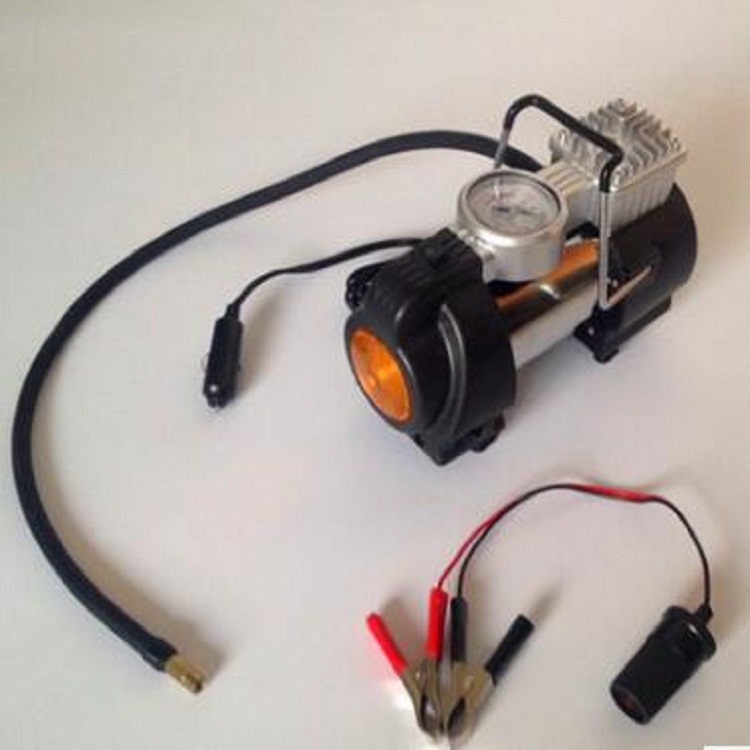 3 в 1 пневматическом насосе металла, портативный компрессор воздуха 12v с лампой