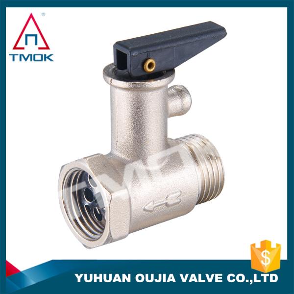 Water Boiler Brass Pressure Relief Valve With Plastic Handle