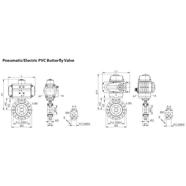Клапан-бабочка DN50 2