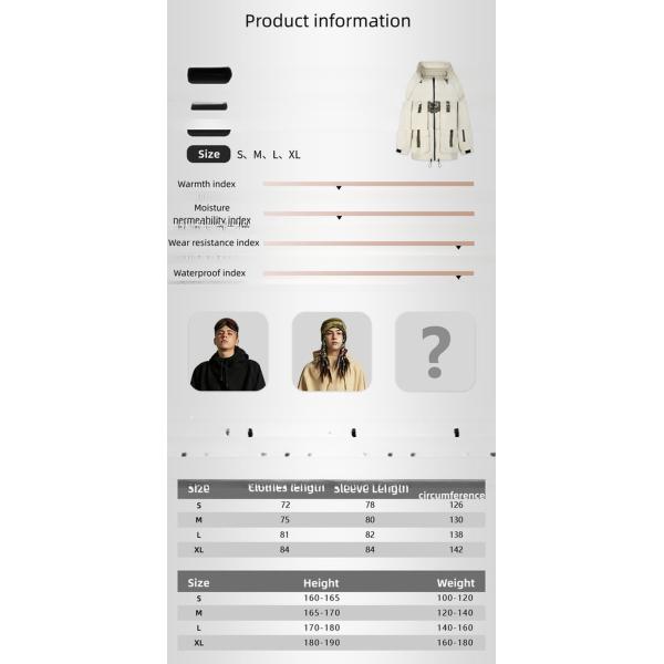 MOODLAB Custom Multi-Pocket Combination Snow Suit Perfect for Cold Weather Activities