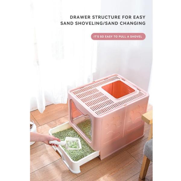 Покрытая угловая клетка коробки кота собаки Hoopet коробки сора кота милая