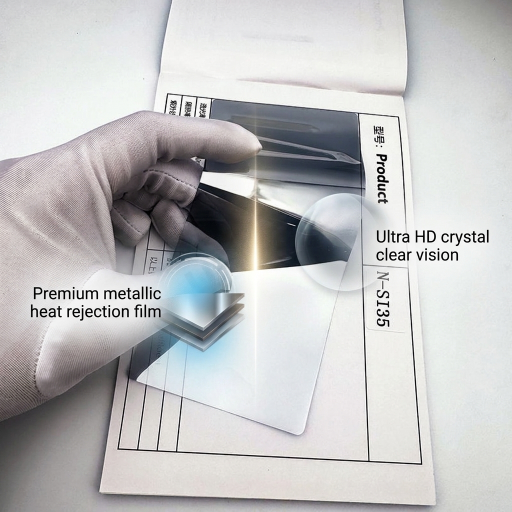 Ultra HD Car Metallic Tint Film Anti Scratch Car Window Tint Film