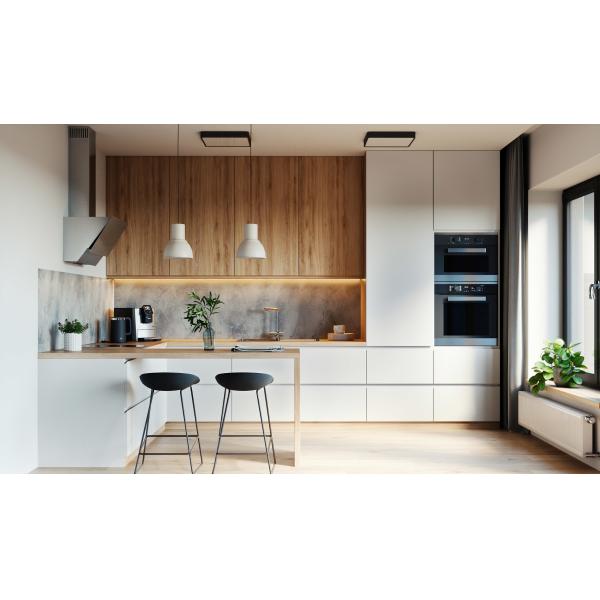 Shaker Door Type Foshan Factory Kitchen Manufacturer Matt White Kitchen Cabinet