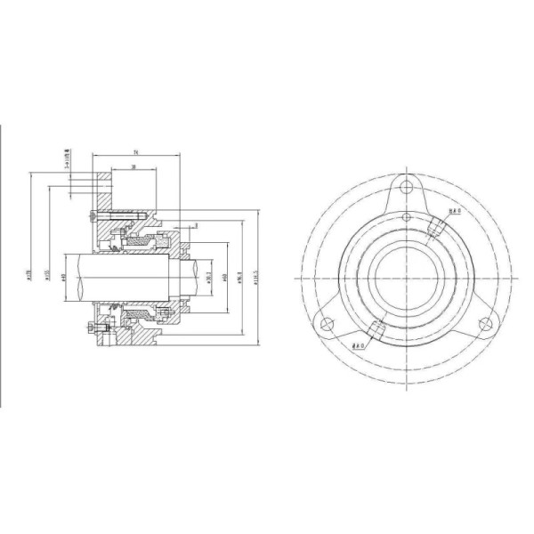 EOTT Mechanical Seal EOTT50-32-250 Seal TUJ88 Cartridge Type Seal For Slurry Pump