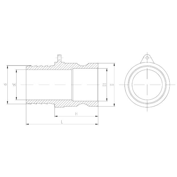 304, 316 нержавеющая сталь быстро соединяет 1-1/4» определили размер тип е соединения замка кулачка