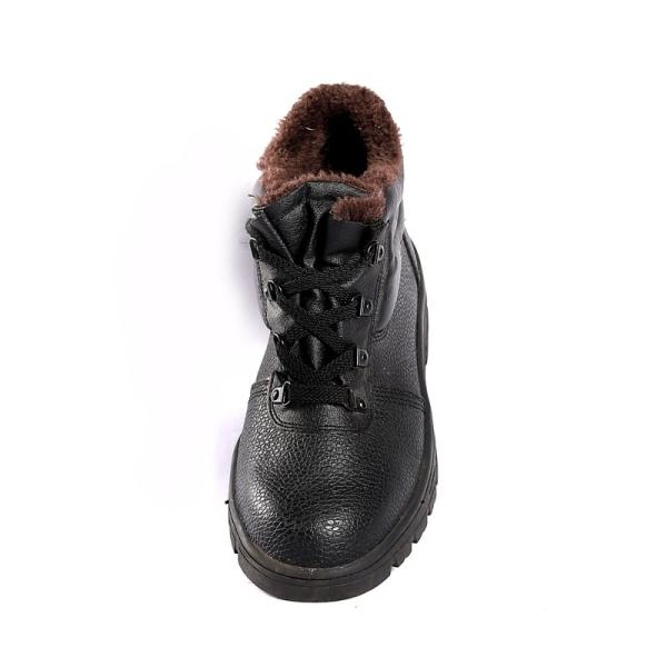 Customized Genuine Embossed Cow Leather Upper PU/PU Sole Safety Shoes for Durable Performance Work Boots