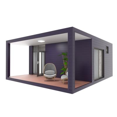 Casa de contêiner pré-fabricada de luxo impermeável com estrutura de aço galvanizado