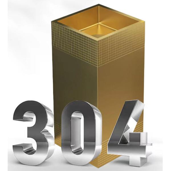 Matte Finished Stainless Steel Pedestal Sink SUS304 Material For Bathroom