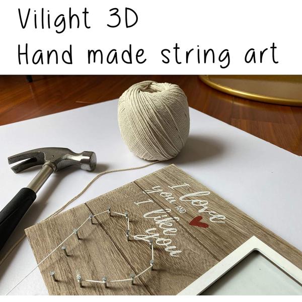 Wooden Rustic Style Engagement Wedding Gift String Art Photo Frame DIY Picture Frames