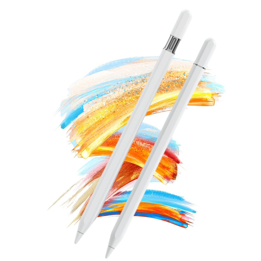 iPad Pencil with Dual Charging Magnetic Wireless and Type-C 40-Minute Full Charge 5-Min Auto Sleep Power Saving White