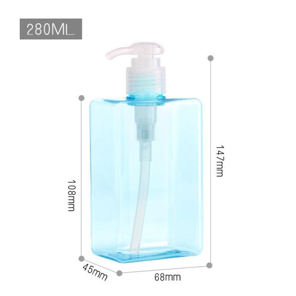 Empty Plastic Hand Soap Pump Bottles 280ml 9.4oz Petg Dispensers Bath Manual Press Cyclic